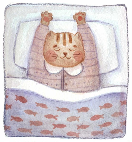 Рисунки кот в одеяле (40 фото)