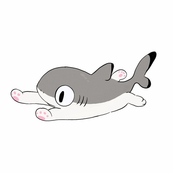 Рисунки котенок акула (41 фото)