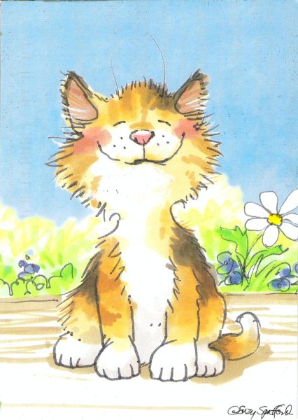Рисунки котенок и солнышко (45 фото)