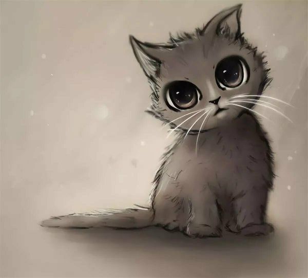 Рисунки котенок милаха (43 фото)