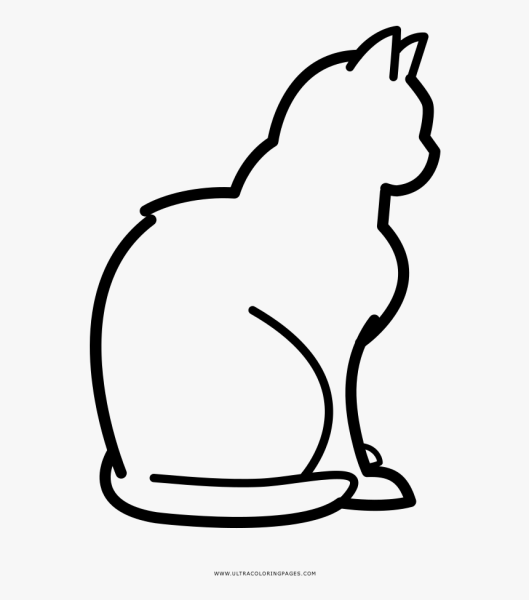 Рисунки котенок сидящий боком (36 фото)