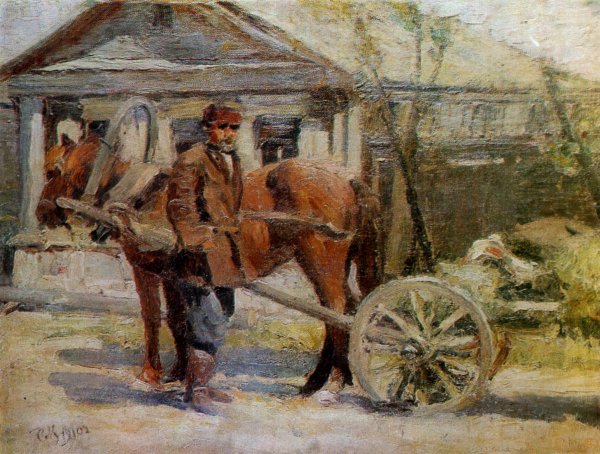 Рисунки крестьянин на коне (41 фото)