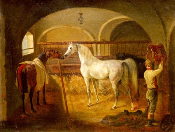 Рисунки лошадь в стойле (39 фото)