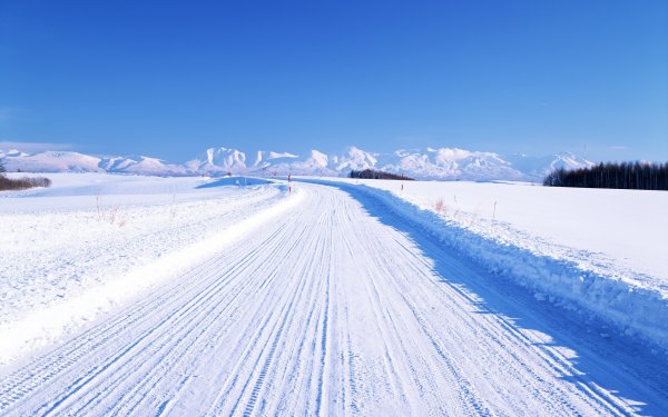 Снег на дороге фон (45 фото)