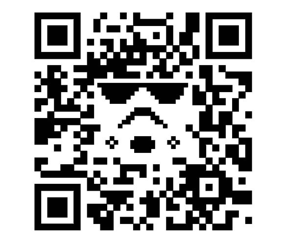 Прикольный QR код