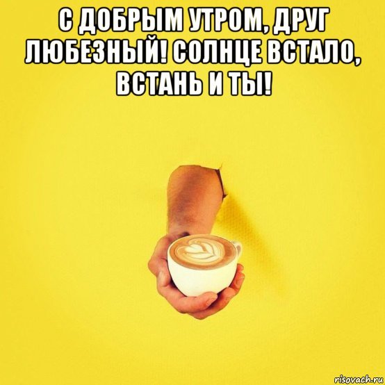 Сообщение полученное утром означает не просто с добрым