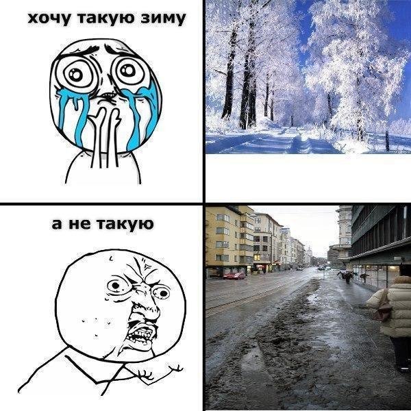 Мемы с зимой
