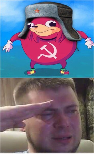Чувак отдает честь и плачет