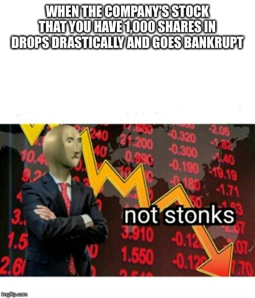 Мем Stonks и not Stonks