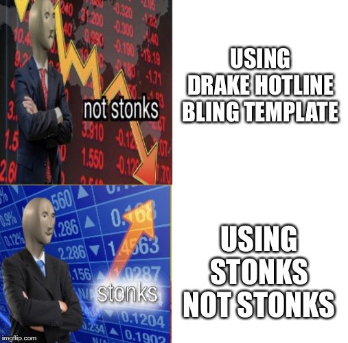 No Stonks Мем