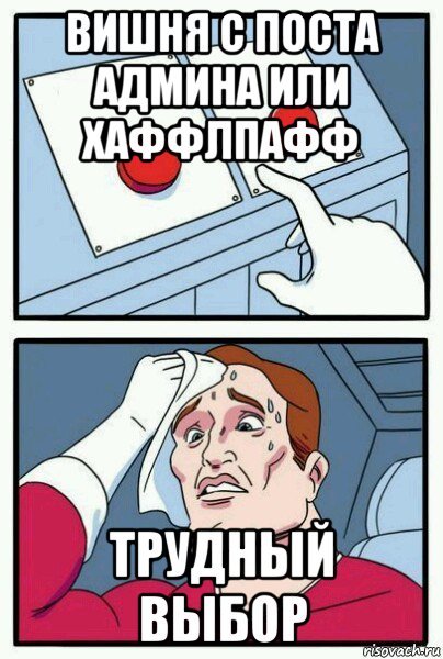 Мем две кнопки выбора