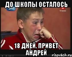 До школы осталось