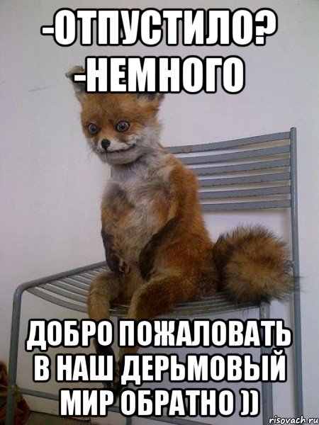 Добро пожаловать в наш дерьмовый мир обратно
