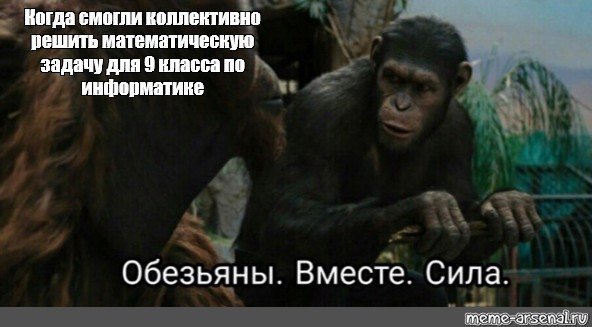 Обезьяны вместе сила