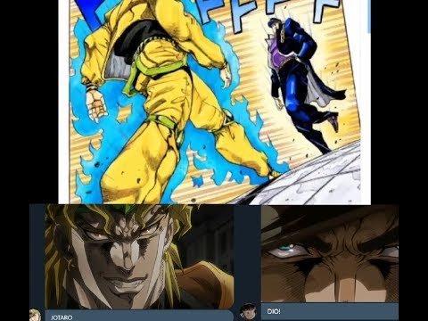 Джо Джо и дио идут друг на друга