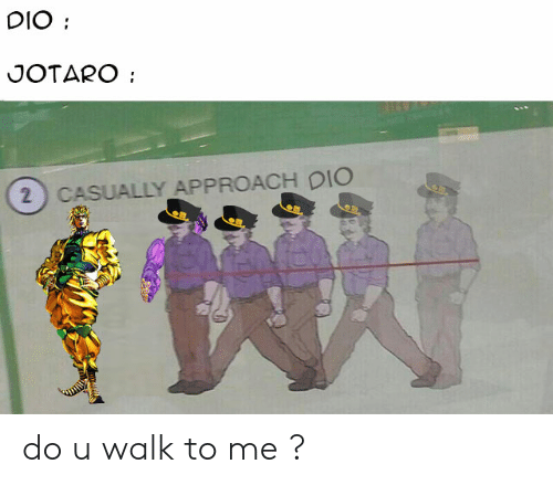 Дио идёт к Джотаро