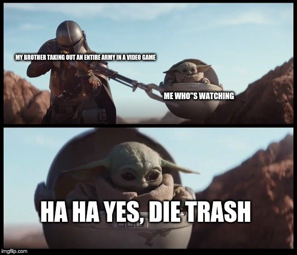 Haha die Trash Yoda