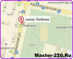Схема рынка Люблино