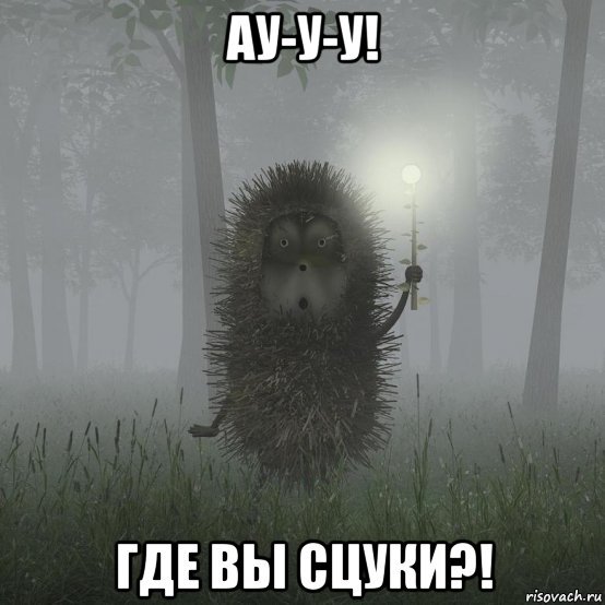 Ежик в тумане Мем