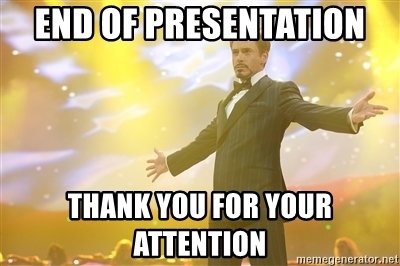 Конец презентации Тони Старк