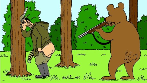 Прикольные карикатуры про охоту