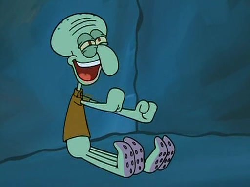 Губка Боб Сквидвард недружелюбный призрак