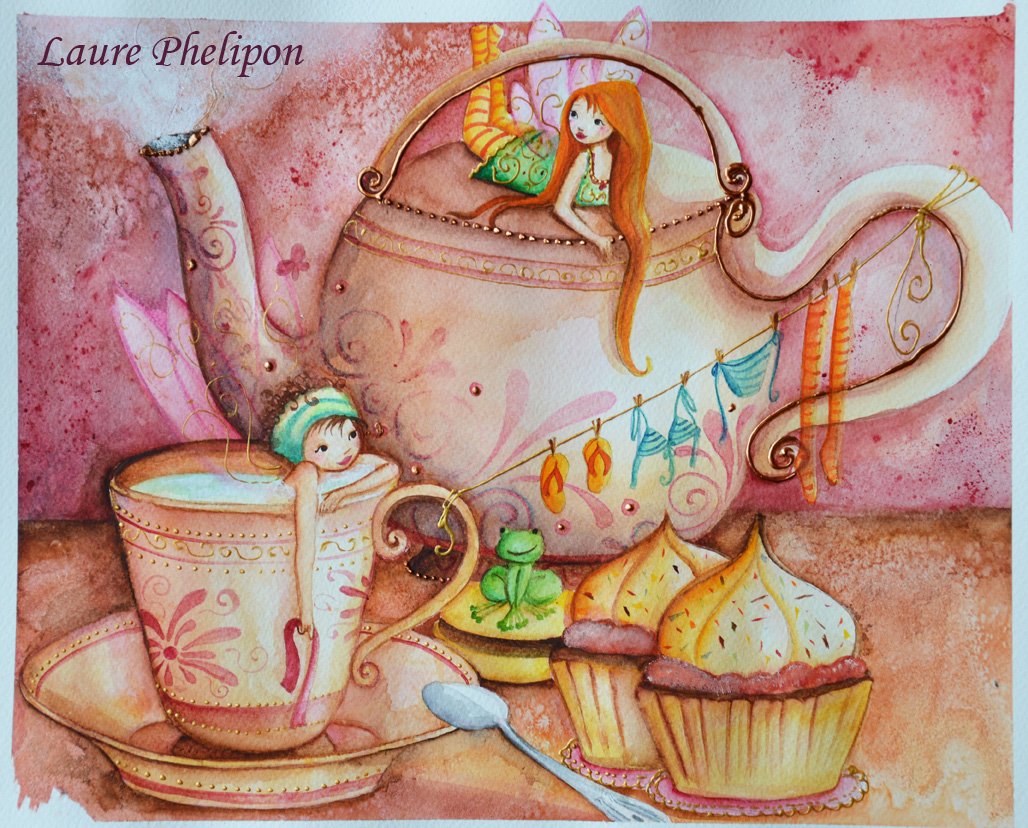 Рисунок пьем чай. Чаепитие иллюстрация. Сказочное чаепитие. Чаепитие картинки. Чай рисунок.