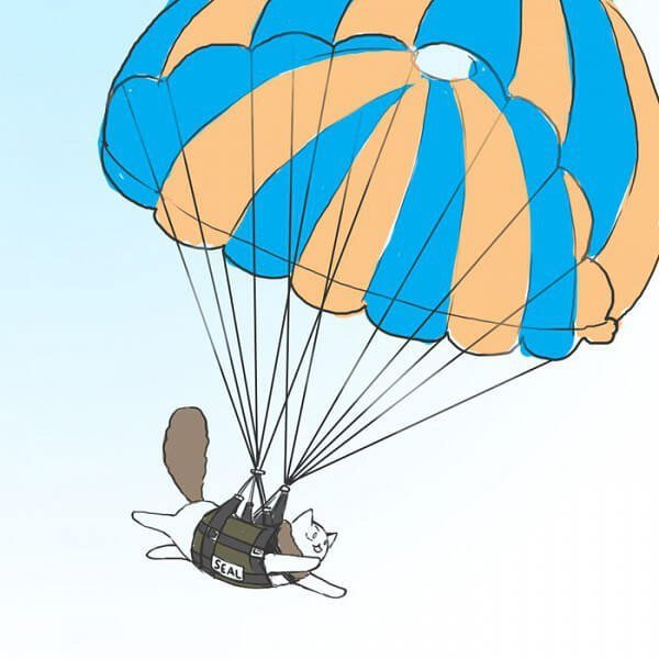 Парашютисты мультяшные