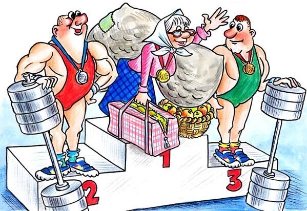 Смешные карикатуры про спорт