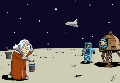 Карикатуры про космос