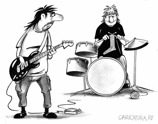 Карикатуры на музыкантов
