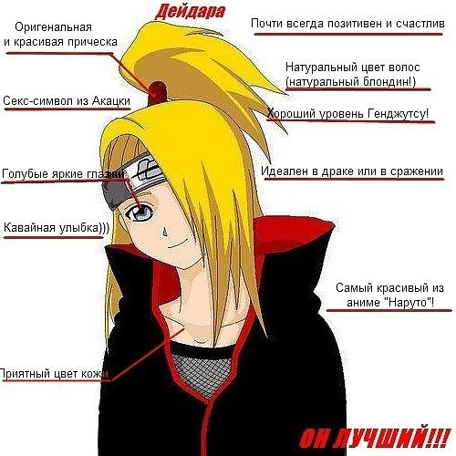 Дейдара прическа