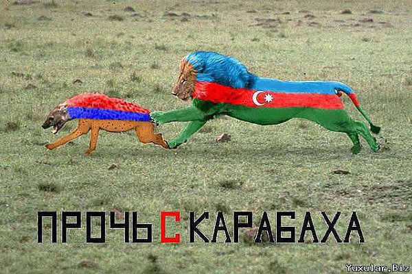 Флаг Азербайджана прикол