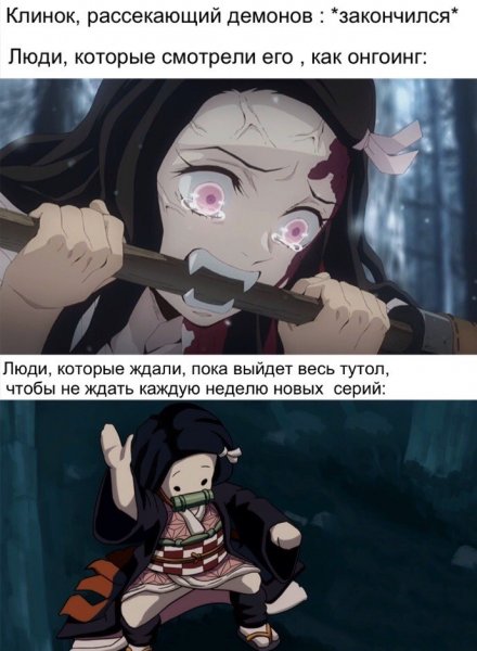 Аниме мемы клинок рассекающий демонов