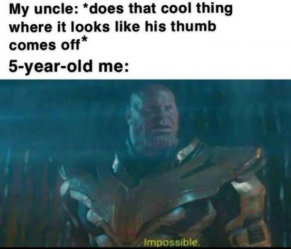 Impossible Мем Танос