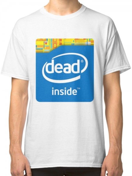 Футболка Dead inside Intel