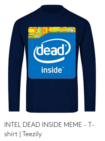 Футболка Dead inside Intel