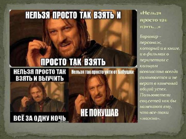 Властелин колец мемы Боромир