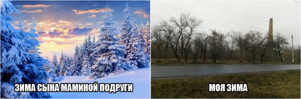Мемы с зимой