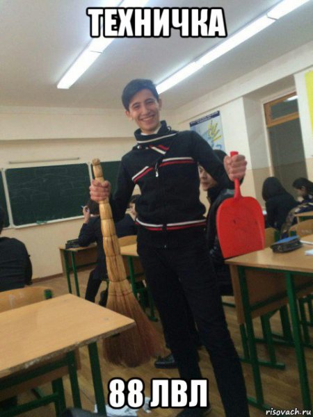 Техничка в школе Мем