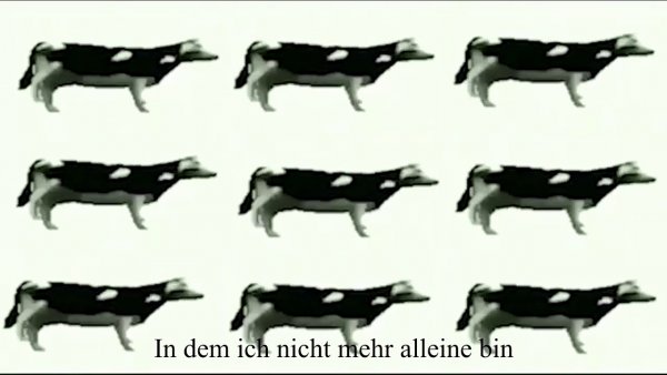 Корова Мем танцует