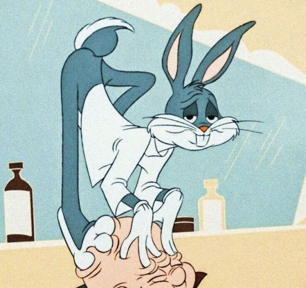 Кролик Багз Банни удивление
