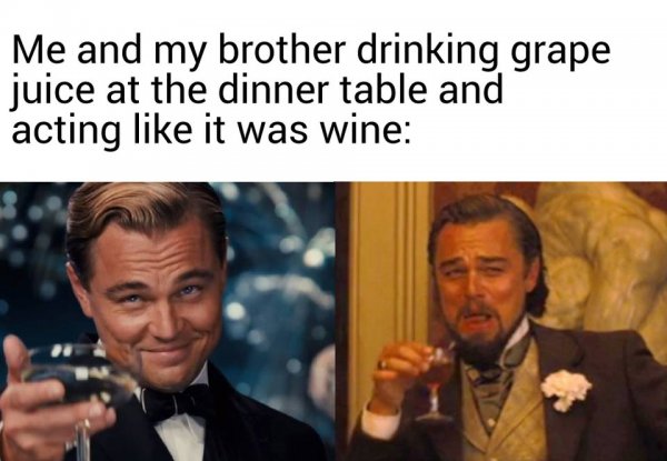 Ди Каприо Мем Джанго с бокалом