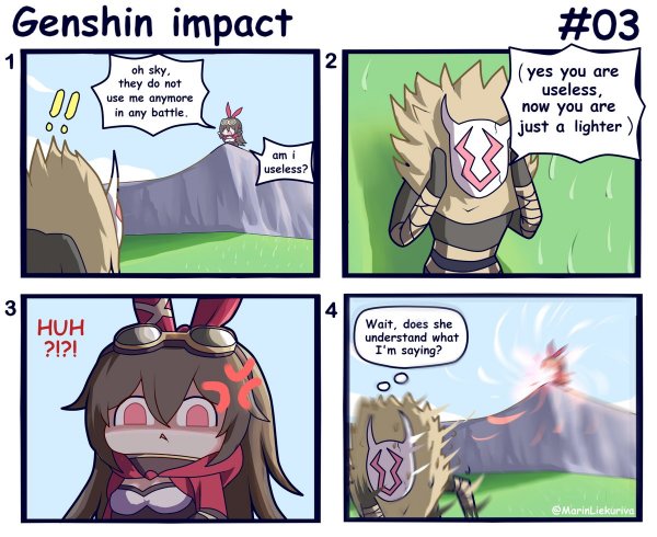 Эмбер Геншин меме