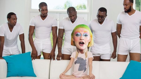 Пять негров и девочка