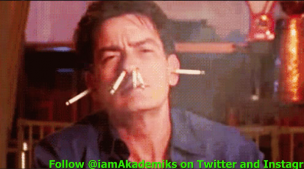 Нервно курящий мужик