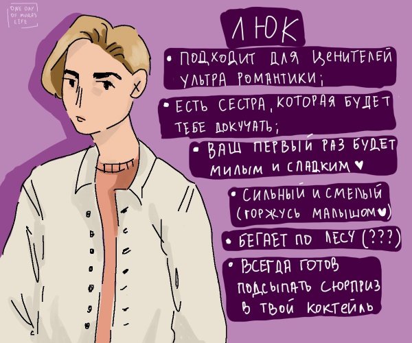 Анкеты персонажей клуба романтики