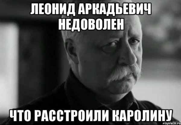 Леонид Аркадьевич недоволен