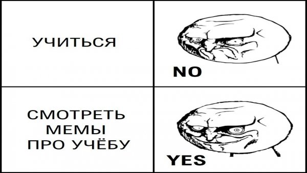 Смешные мемы про учебу