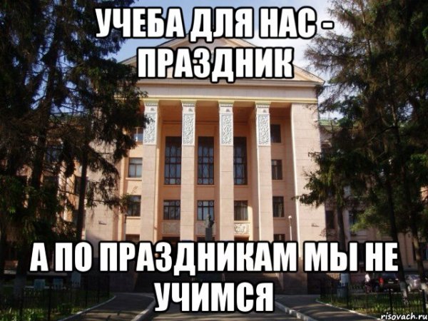 Мемы про учёбу в институте